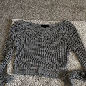 Forever 21 Gray Knit Women's Sweater